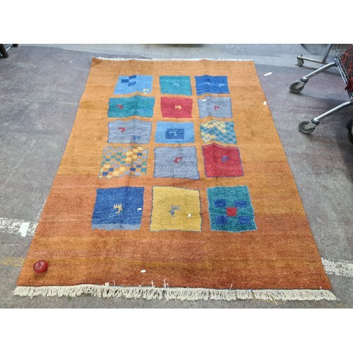 Star Lot : A fabulous Ikea Handmade Indo Gabbeh large Pure wool rug. 240 x 170cm . This is an absol