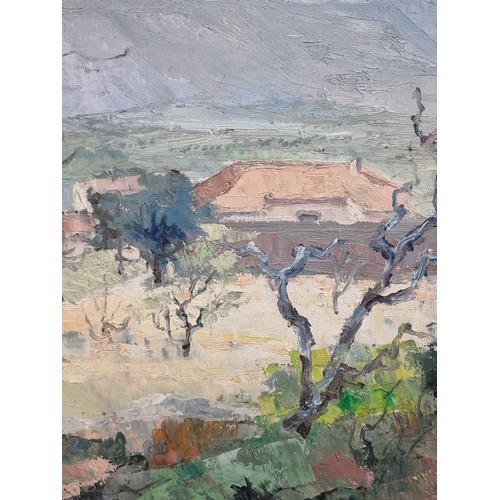 66 - Star Lot: A fantastic large original John Esborg (Danish, b.1931 - d.2019) oil on canvas painting ti... 