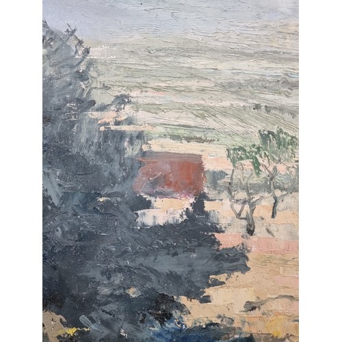 66 - Star Lot: A fantastic large original John Esborg (Danish, b.1931 - d.2019) oil on canvas painting ti... 