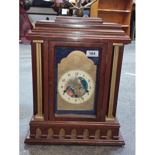 164 - Star Lot : A superb very large 19th century  mantle clock featuring beautiful embroided detail to bo... 