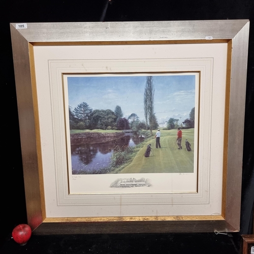 105 - A large hand signed limited edition (53/600) giclee print of a painting by Peter Munro. Titled '7th ... 