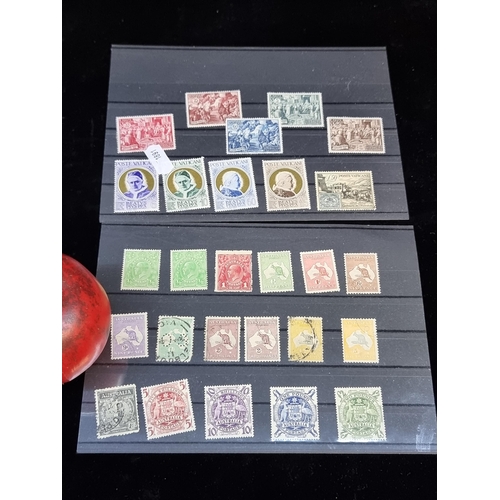 118 - A good collection of highly collectable and rare Vatican and Australian stamps. Including high value... 