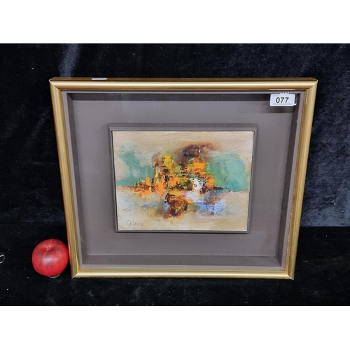 77 - Star Lot: A captivating original Gerald Davis (Irish, b.1938 - d.2005) oil on board painting titled ... 