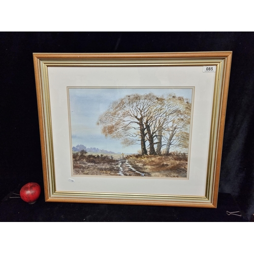 85 - Star Lot: A stunning Pearse Ward (Irish, postwar) watercolour on paper painting titled 'Country Walk... 