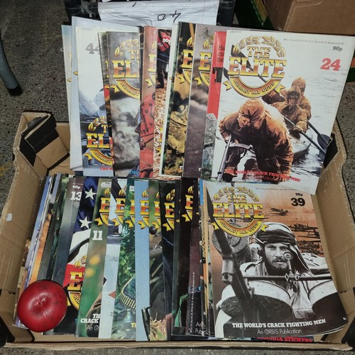 669 - A collection of approx. 50 'The Elite' magazines of military interest.