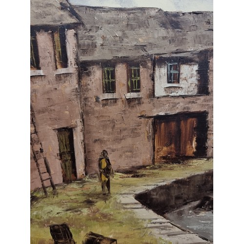 83 - Star Lot: A fantastic large original Tom Cullen (b.1934 - d.2001) oil on linen canvas painting by th... 