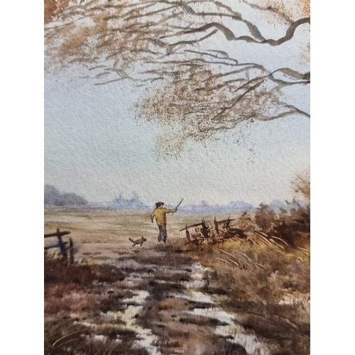 85 - Star Lot: A stunning Pearse Ward (Irish, postwar) watercolour on paper painting titled 'Country Walk... 