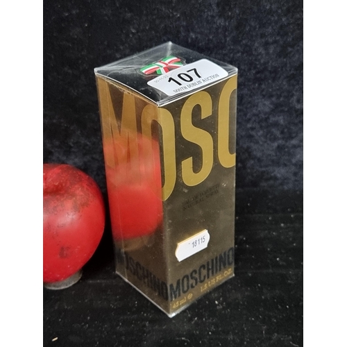 107 - A sealed bottle of Moschino Eau De Toilette 45ml.