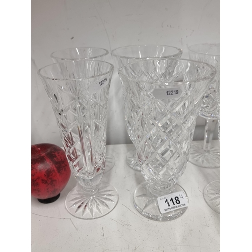 118 - Four large Waterford Crystal pedestal vases. In very good condition.