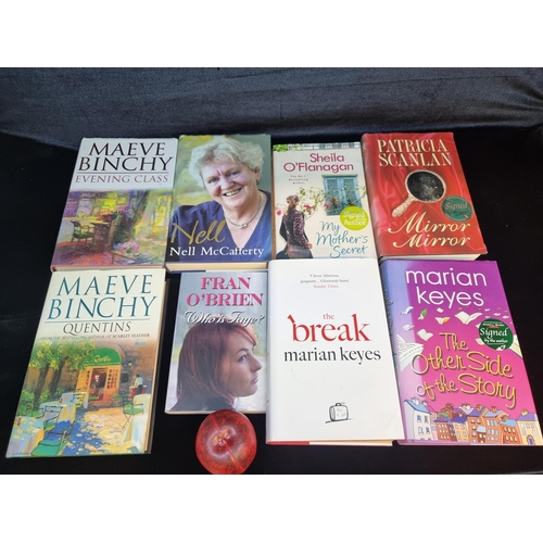 128 - A selection of 8 first edition books all signed by Irish female authors. Including 'The Other Side o... 