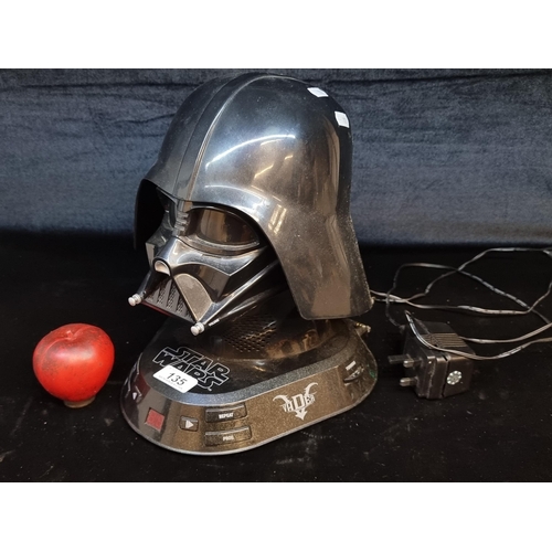 135 - A fantastic official Star Wars Radio CD player in the form of Darth Vader helmet. A wonderful Christ... 