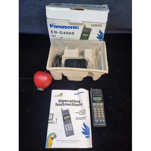 182 - A Panasonic EB-G400S Digital Cellular Telephone with original box and instructions. Would be a good ... 