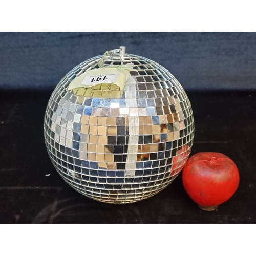 191 - A very fun disco ball in very good condition.