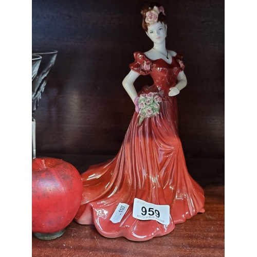 959 - A fabulous Coalport fine bona china figurine from the 'Ladies of Fashion' series, titled 