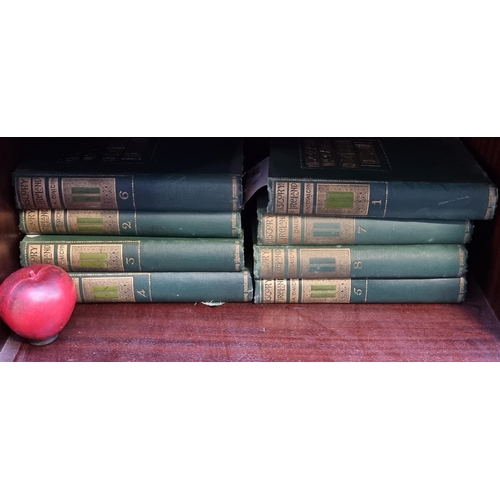 962 - A collection of six antique hard back books titled 