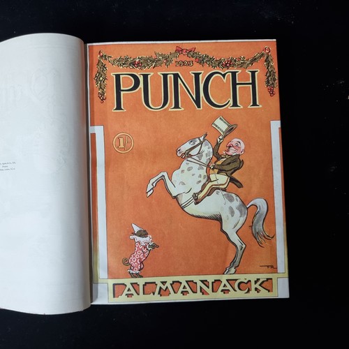 792 - A set of four Punch's Almanacks dating from 1923 - 1925. Fabulous advertising illustrations througho... 