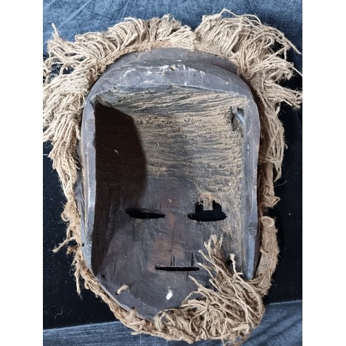 896 - Star lot : An original large antique tribal  hand carved Chokwe tribal mask. Chokwe masks are often ... 