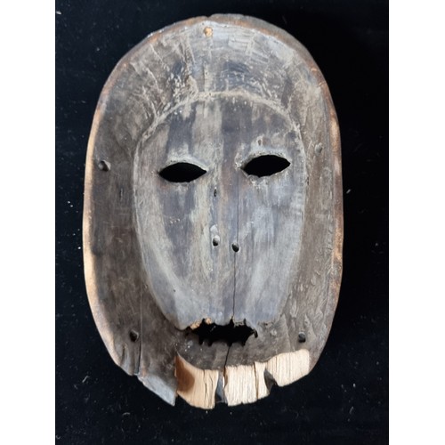 898 - Star lot : A rare antique tribal Ngbaka African tribal mask. Ngbaka masks known as dagara, are worn ... 