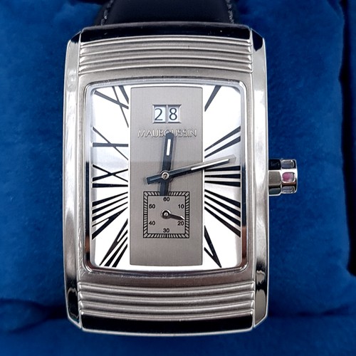 508 - Star lot : A brand new 2023 Mauboussin Paris gentlemen's wristwatch set with roman numeral dial, wat... 