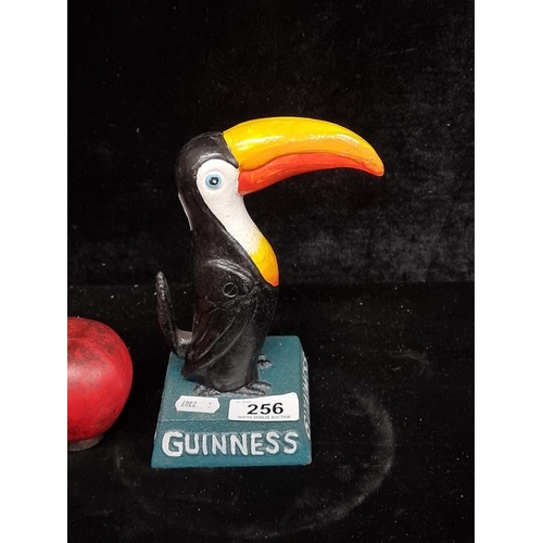 256 - Vibrant Guinness hand painted toucan figurine, perfect for collectors of iconic advertising memorabi... 