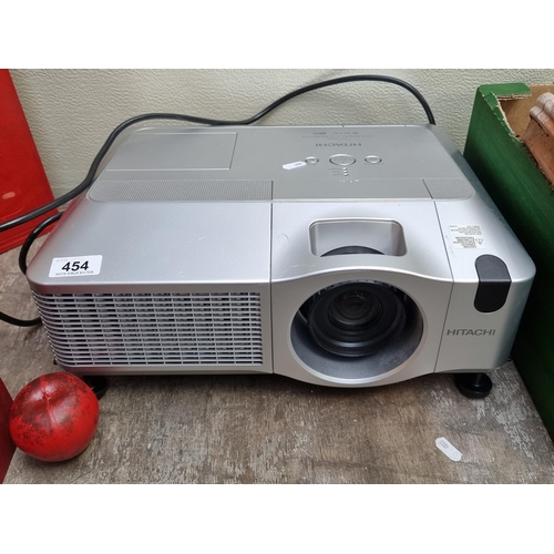 454 - Star Lot : Hitachi CP-X608 Large venue projector, Very expensive online price $9,995  This lamp base... 