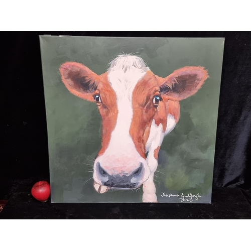 118 - A sweet original acrylic on canvas painting by Irish artist Josephine Guilfoyle titled 