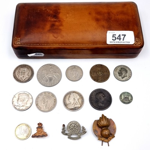 547 - An interesting collection of quality very interesting coinage, including a Georgian Irish Dublin coi... 