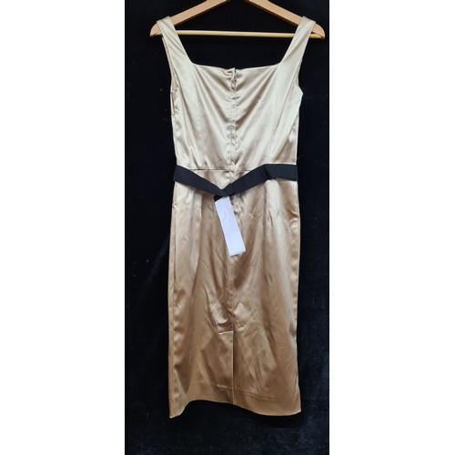 225 - Star Lot - A wonderful as new ladies Dolce & Gabbana sleeveless square neckline dress, midi length w... 