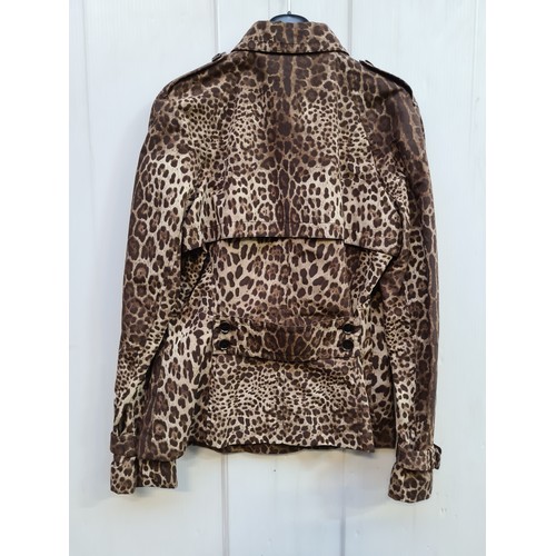 238 - Star Lot - A beautiful brand new with tags ladies Dolce & Gabbana animal print jacket, boasting butt... 