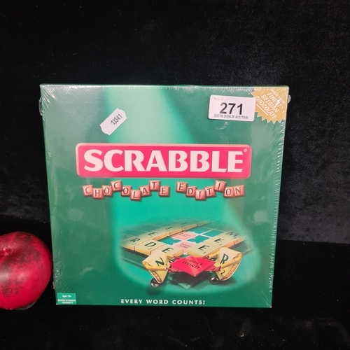 271 - A brand new sealed classic Scrabble Chocolate Edition.