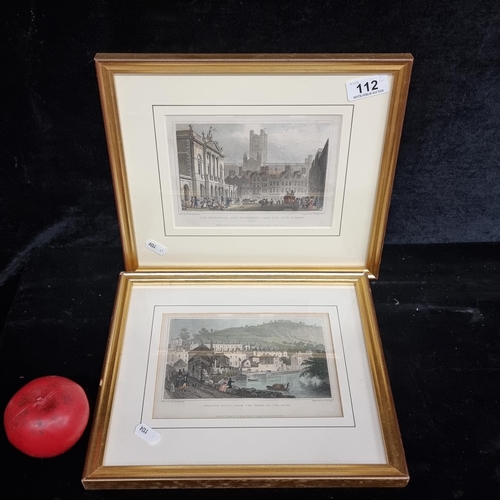 112 - A pair of late Victorian hand coloured plate engravings originally by William Tombleson and first pu... 