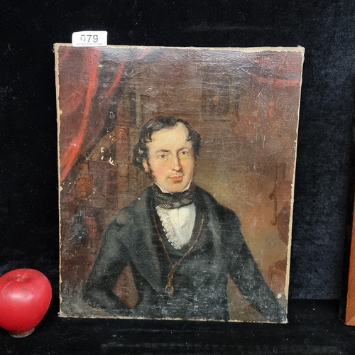 Star Lot: An incredible antique original oil on canvas painting dating to 1839 featuring a portrait of a finely dressed gentleman. Wonderfully rendered in fine detail with great achievement of the figure's complexion and expression. Inscription to verso reads "No. 8, March 1839, A. J. Woodcock." There is a video of this lot on our social media pages, Facebook, instagram and tic tok under South Dublin Auction.