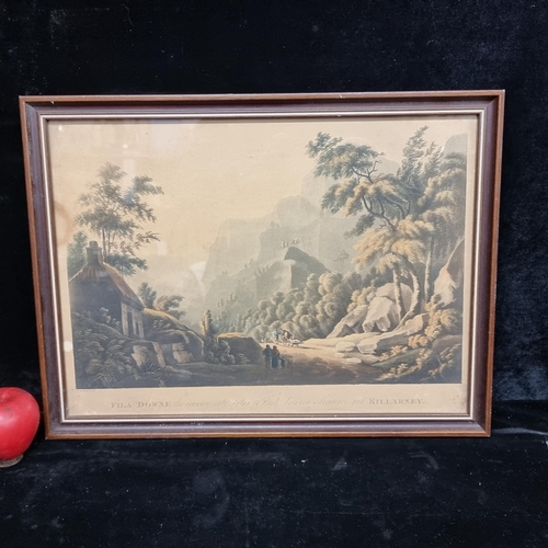 84 - A lovely antique chromolithograph of a painting originally by the artist Thomas Walmsley, titled 