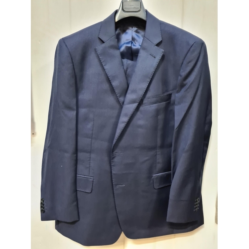 404 - Star Lot: A very stylish Bonacelli Firenze navy wool suit purchased from James Herren Menswear in Du... 