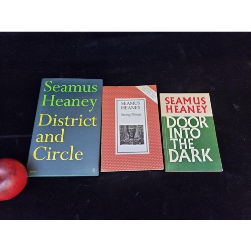 153 - Three Seamus Heaney books including titles 