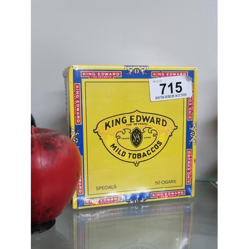 715 - A sealed box of 50 King Edward Specials cigars.