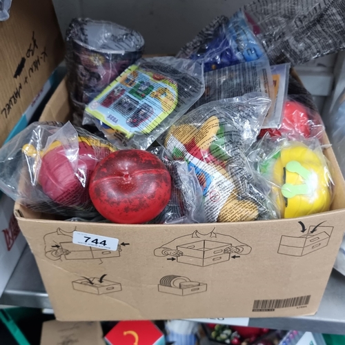 744 - A large collection of approx. retro 25 McDonald's Happy Meal collectable toys including Winnie The P... 