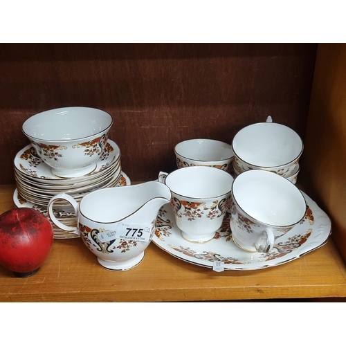 775 - A fabulous twenty piece tea service by Colclough Bone China, featuring cups, saucers, milk jug and s... 