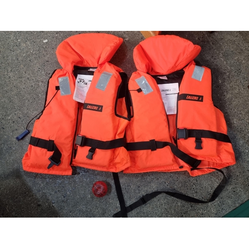 797 - Two Laizas branded adult lifejackets. Look new.