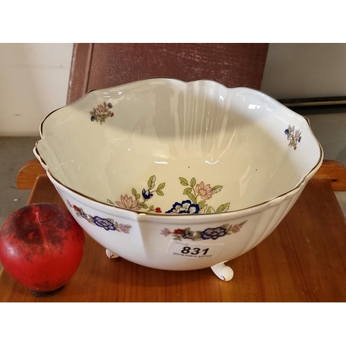 831 - A stylish large Royal Tara footed fruit bowl. In very good condition.