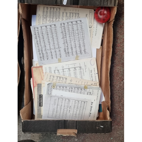 861 - A large assortment of vintage loose sheet music including many choral and soprano examples along wit... 