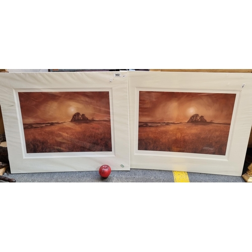 902 - Two high quality giclée gallery prints of a painting originally by contemporary landscape artist Rob... 