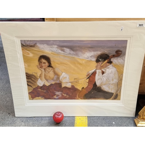 905 - A high quality giclée print of a painting originally by UK artist Janet Treby. Titled 'The Dream' an... 