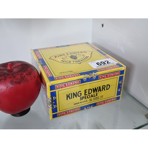 692 - A sealed box of 50 King Edward Specials cigars.