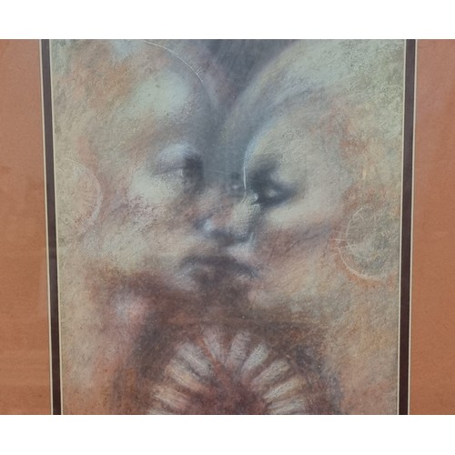 69 - Star Lot: Two original Donal O'Sullivan (Irish, b.1945 - d.1991) chalk pastel on paper artworks, sho... 