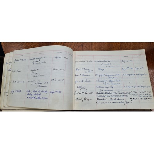 688 - Star Lot : A wonderful visitors book containing photographs and signatures of mainly World War II an... 