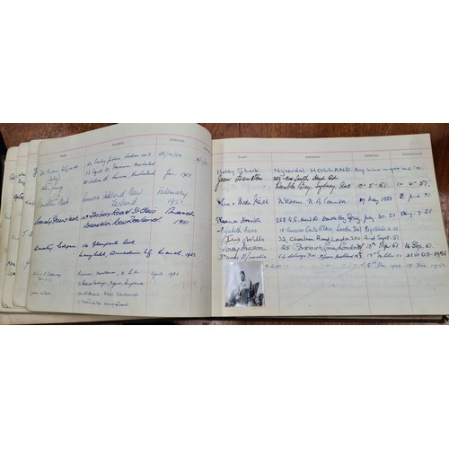 688 - Star Lot : A wonderful visitors book containing photographs and signatures of mainly World War II an... 