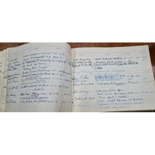 688 - Star Lot : A wonderful visitors book containing photographs and signatures of mainly World War II an... 