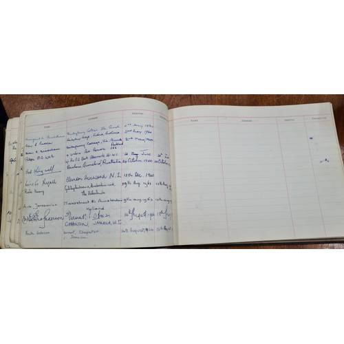 688 - Star Lot : A wonderful visitors book containing photographs and signatures of mainly World War II an... 