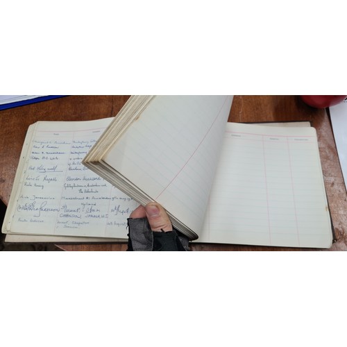 688 - Star Lot : A wonderful visitors book containing photographs and signatures of mainly World War II an... 